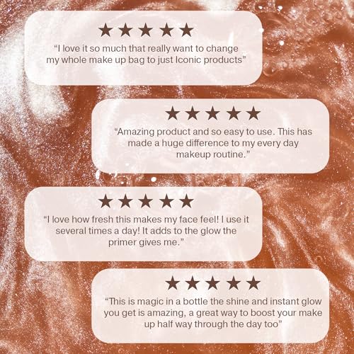 ICONIC LONDON Prep-Set-Glow | Hydrating + Setting + Glowing Spray, 3-in-1 Formula for a Dewy, Radiant Finish