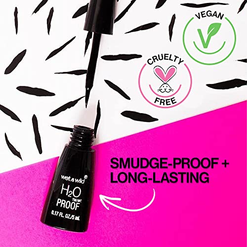 wet n wild H2O Proof Waterproof Liquid Eyeliner Black (2 Pack)