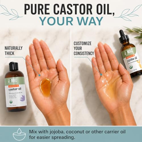 Organic Castor Oil Cold Pressed 32oz USDA Certified