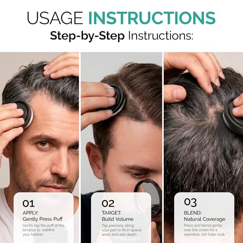 Caboki 10X Hair Volumizing Powder - Thickens Thinning Hair, Dark Brown