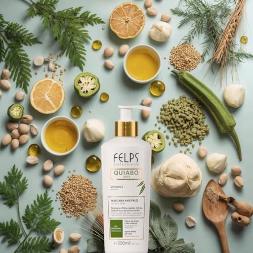 Felps Okra XBTX Anti-Frizz Hair Mask 300ml - Smoothing & Nourishing Treatment