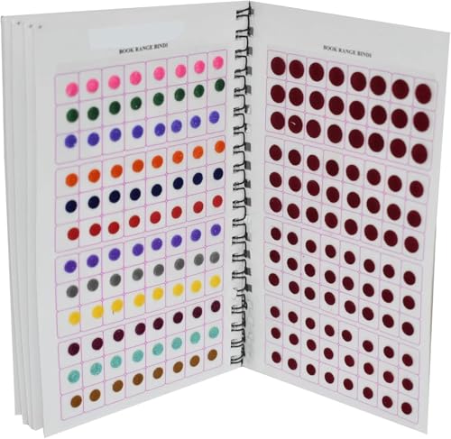 Velvet Bindi Stickers Booklet - 948 Multicolor Bindis with Mirror