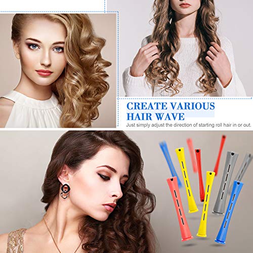 WILLBOND 60-Piece Hair Perm Rods Set – Assorted Sizes Curling Rollers