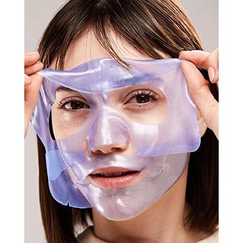 Patchology Hydrogel Face Mask with Retinol and Peptides Beauty Sleep - Gel Face Mask for women and men to reduce fine lines, and hydrate skin. 1 count.