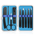 Yougai 9PCS Professional Stainless Steel Tweezer Set with Case