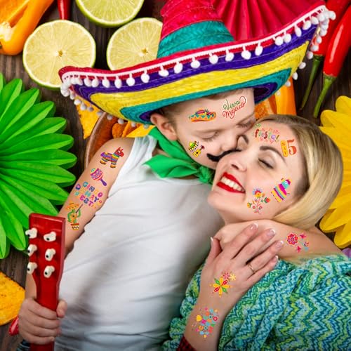 Cinco De Mayo Temporary Tattoos - Fiesta Party Favors