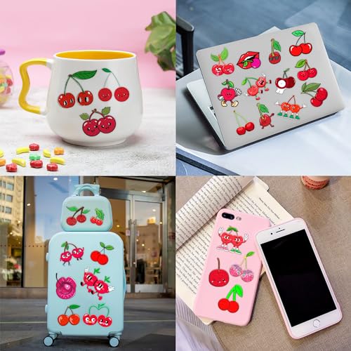100 PCS Cherry Temporary Tattoos for Kids | Party Favors