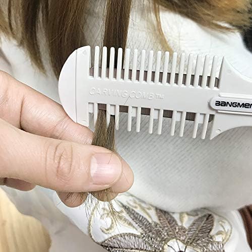 BANGMENG Hair Cutter Comb with 7 Double Edge Razor Blades