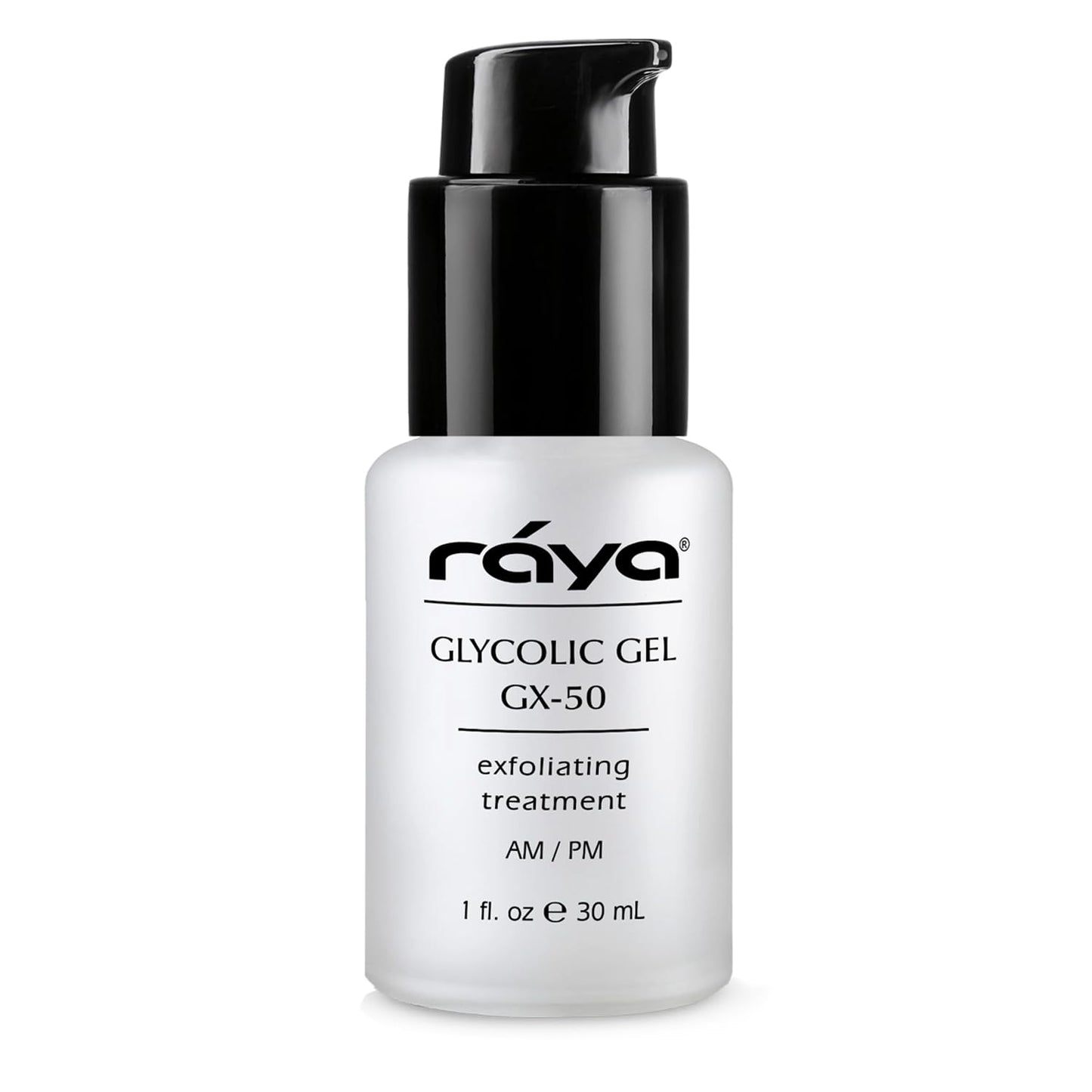 Raya Glycolic Gel GX-50 | Face Exfoliator & Serum | Against-Wrinkle Facial Serums with AHA for Oily & Break-Out Skin | Clears Blemishes, Reduces Oiliness & Fine Lines