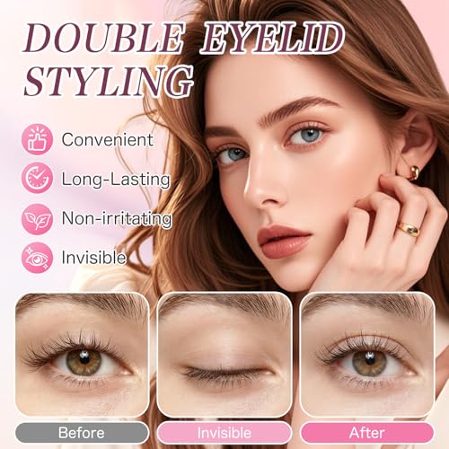 Double Eyelid Tape for Hooded Eyes, Waterproof Invisible Lift