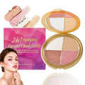 Dulele 4-in-1 Eye & Cheek Palette with Highlighter, Blush & Bronzer