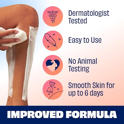 Nair Sensitive Shower Cream Hair Remover with Natural Coconut Oil and Vitamin E, Body Hair Removal Cream, 12 oz (Pack of 2)