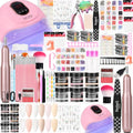 Acrylic Nail Kit Starter Set Acrylic Powder Nail Drill U V Light with Tools Decoration Everything for Beginners Home Salon Gift Set