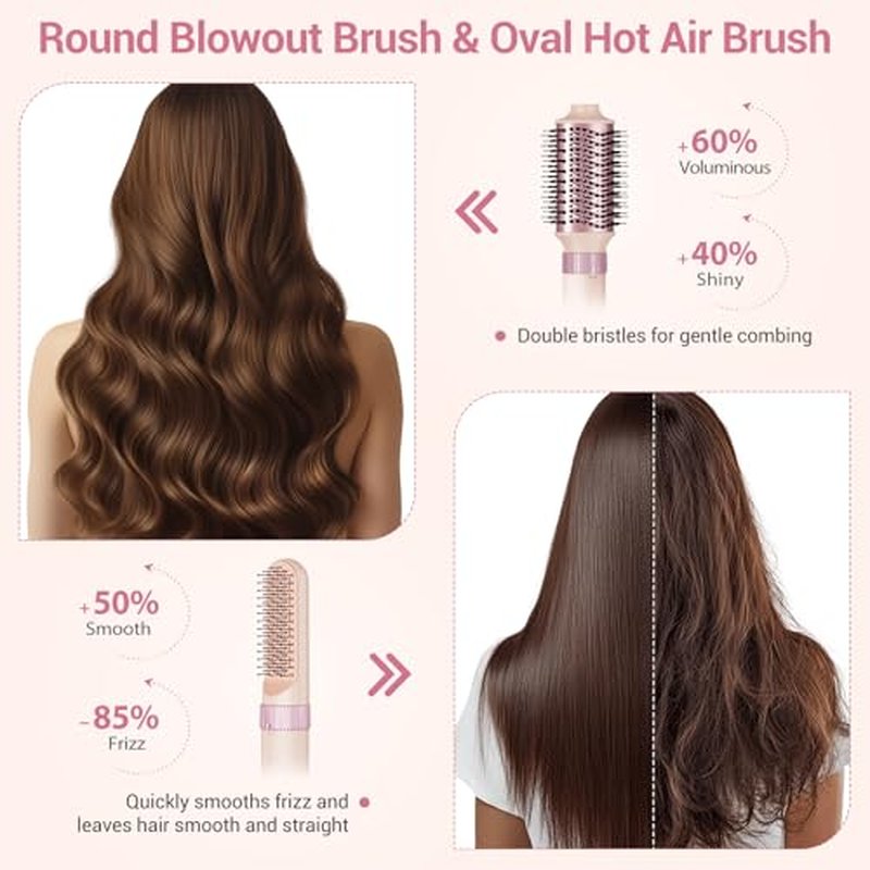 6-in-1 Hair Styler Dryer with Auto Curler & Straightening Brush