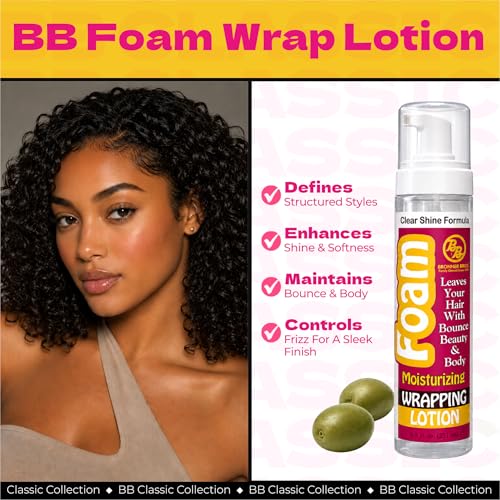 Bronner Bros BB Hair Foam Wrap Lotion 8.5 oz