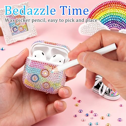 43500 Resin Rhinestones 3mm 40 Colors Flatback Gems & Glue Kit