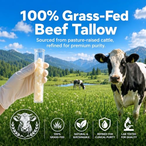 Beef Tallow Sunscreen SPF 50 for Face & Body - Natural Mineral Protection