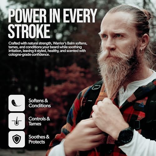 The Beard Struggle Warrior¡¯s Beard Balm - Silver Collection, Viking Storm - Non-Greasy Low-Hold Formula, Luxurious Cologne-Grade Fragrances 100% Natural Ingredients - 50g / 1.76 US. oz.
