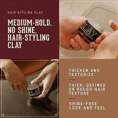 18.21 Man Made Hair Clay - Texturizing Pomade, 2 oz