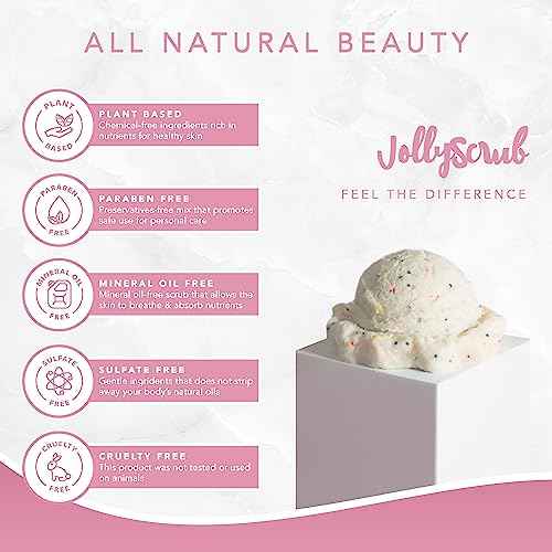 Ice Cream Scrub, Clean Exfoliating Sugar Scrub with Whipped Shea Butter Scrub & Nourishing Oils, Gentle & Moisturizing Sugar Scrub, Fights Dryness and Locks in Hydration, Cake Scent 200ml