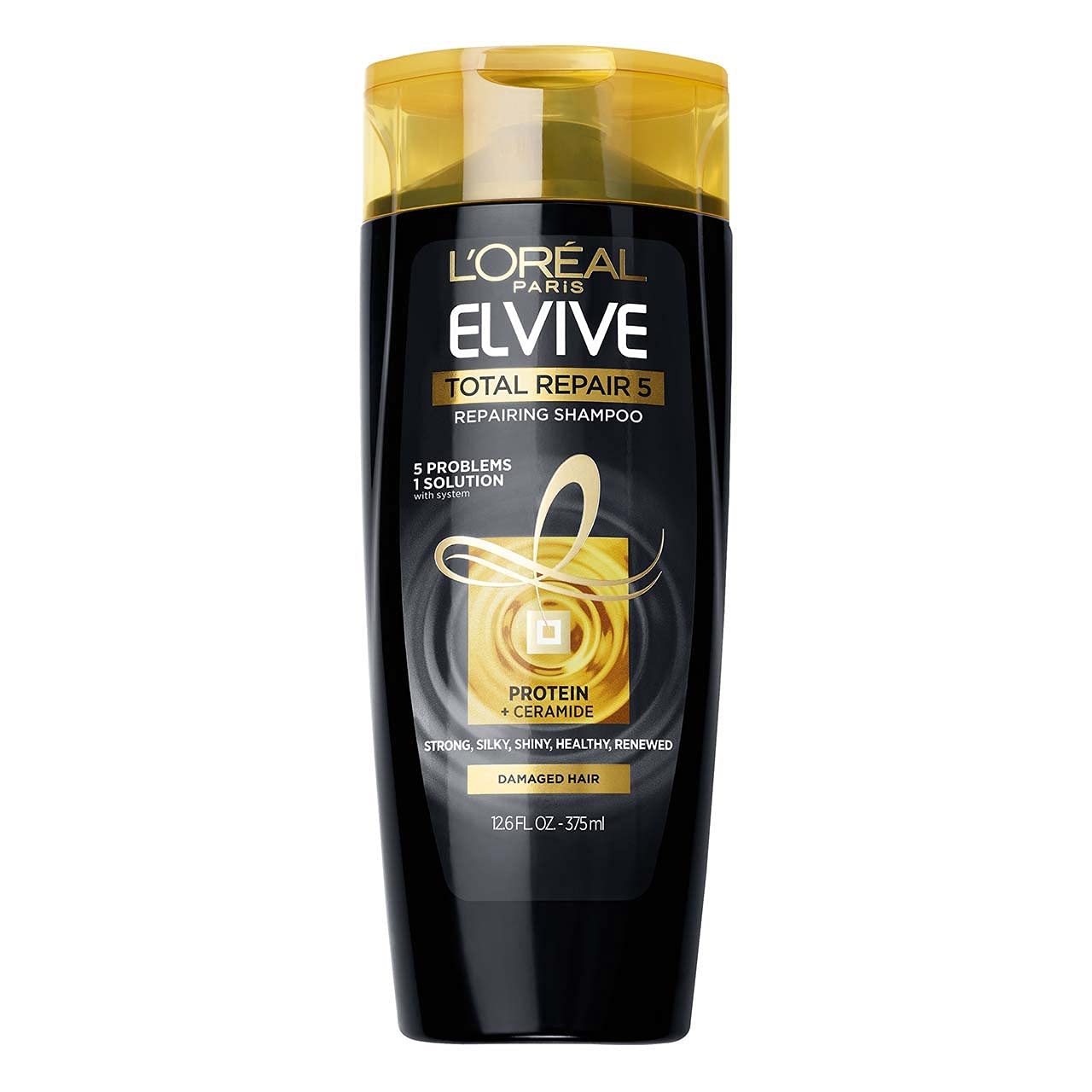 Loreal Shampoo Elvive Total Repair 5 Repairing 12.6 Ounce (375ml) (3 Pack)