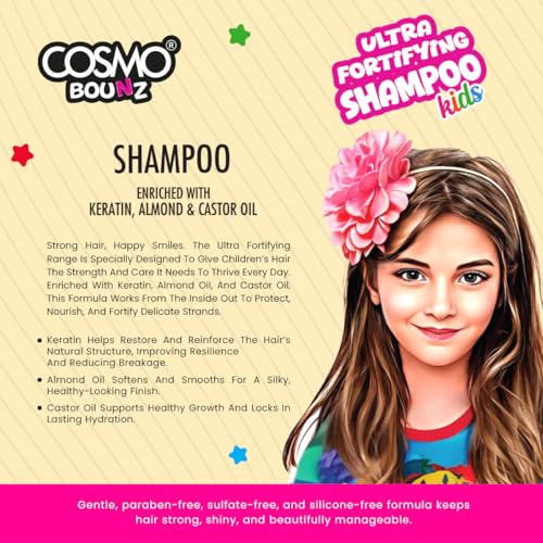Gentle Kids Shampoo with Keratin, Almond & Castor Oil - 400ml