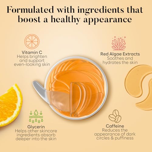 Vitamin C & Caffeine Under Eye Patches, 30 Pairs