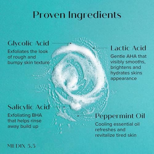 MEDIX Smooth & Firm 3PC Skin Care Set | Glycolic Acid Exfoliating Body Wash Gel + Firming Collagen Cream + Retinol Body Lotion Moisturizer Gift Box | Anti Aging Skin Care Products | Gifts For Women