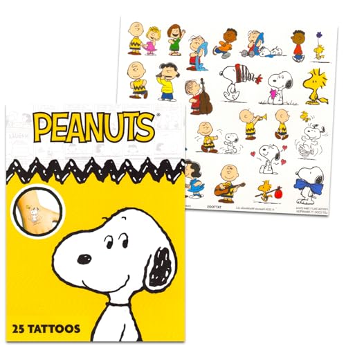 Peanuts Temporary Tattoos - 75 Charlie Brown & Snoopy Tattoos