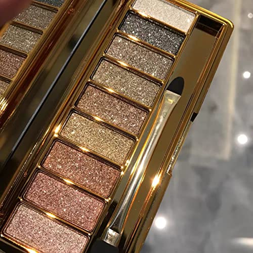 9 Colors Glitter Eyeshadow Palette - Shimmer Sparkle Makeup