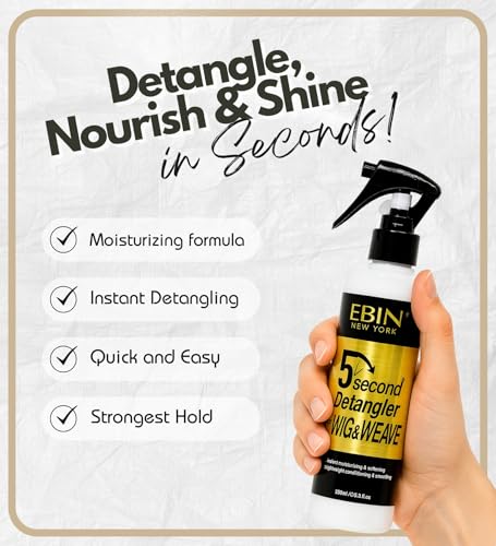 EBIN 5 Second Detangler Spray - Moroccan Argan Oil 8.5oz