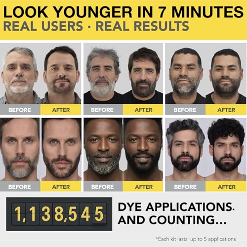 Cleverman Dark Brown Beard Dye for Men - 5 Uses