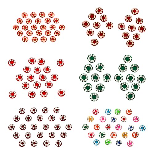 Crystal Bindi Pack of 6 - Self-Adhesive Forehead Jewels