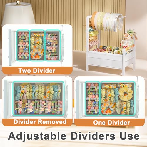 Headband Holder Organizer with Anti-Slip Base - Hair Accessory Storage Rack