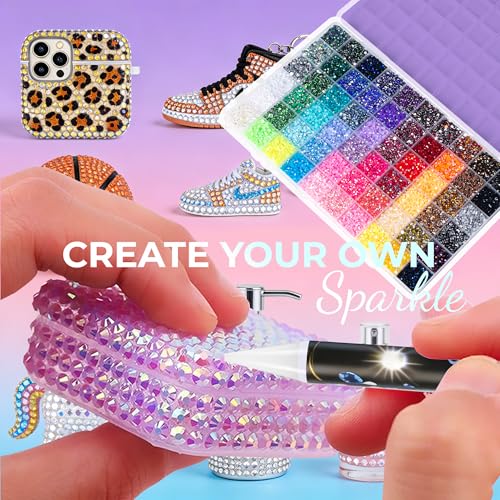 All-In-One Bedazzling Kit with 48000 Pcs 3mm Rhinestones