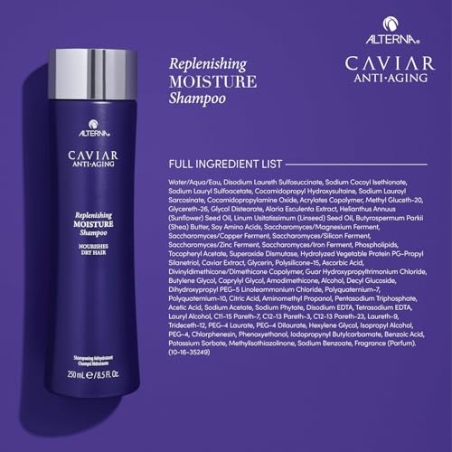 Alterna Haircare CAVIAR Anti-Aging Multiplying Volume Travel Kit - Shampoo, Conditioner, Styling Mist | For Fine, Thin Hair | Light Hold | Sulfate Free