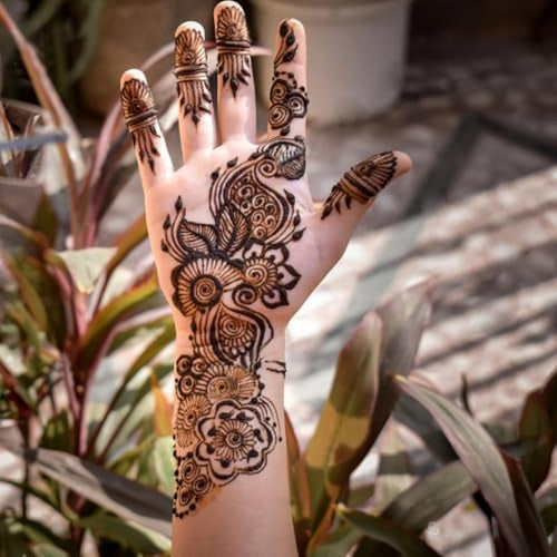 12 Sheets Henna Stencils Kit for Hand Forearm Glitter Airbrush DIY Tattooing Template, Indian Temporary Tattoo Stickers Mehndi Stencils for Hand Body Art