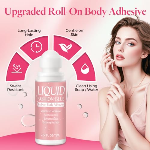 Vigorder Body Adhesive Roll-On 2.54 Oz – Sweat Resistant