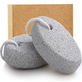 Natural Foot Pumice Stone Set - Borogo 2-Pack White Callus Removers for Feet & Hands