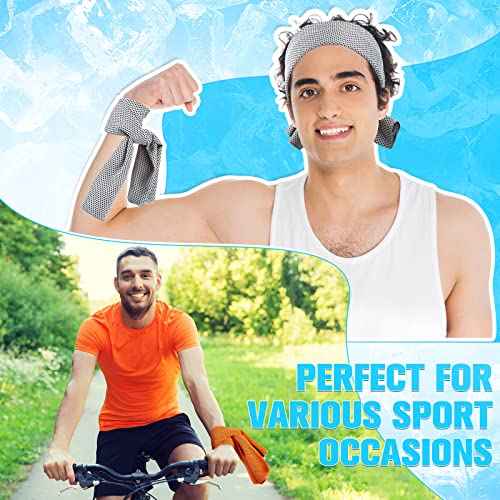 Maitys 300 Pcs Cooling Towel for Hot Weather, 32 x 12 Inch Microfiber Ice Sweat Towel for Neck and Face Breathable Sport Rags for Athletes Gym Yoga Workout