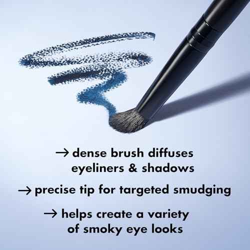 e.l.f. Smudge 'N Smoke Eyeliner Brush, Multi-Use Eyeshadow & Eyeliner Brush For Creating A Perfect Smoky Eye, Vegan & Cruelty-Free