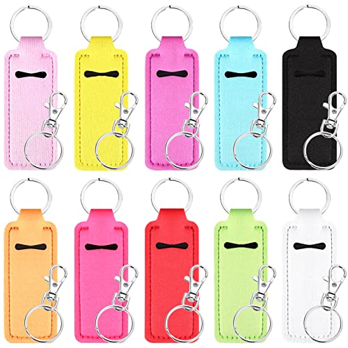 Chapstick Holder Lip Balm Sleeves Pouch Portable Lipstick Lip Gloss Holder Bags With Clip for Women