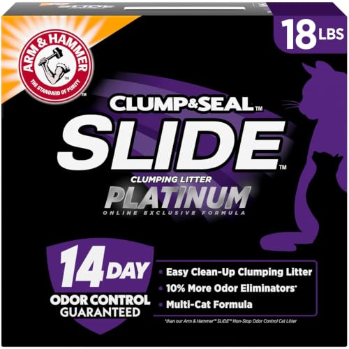 ARM & HAMMER Slide Platinum Clumping Cat Litter, 18 lbs
