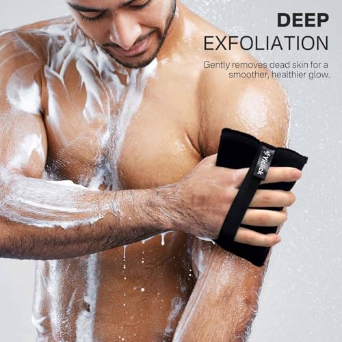Yiclick Exfoliating Body Scrubber 2-Pack with Handle
