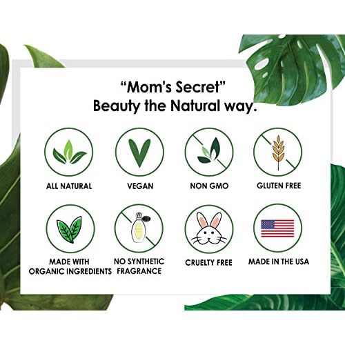 Mom's Secret Natural Lipstick, Organic, Vegan, Gluten Free, Cruelty Free, Made in the USA, 0.12 oz. (Coral Kisses)