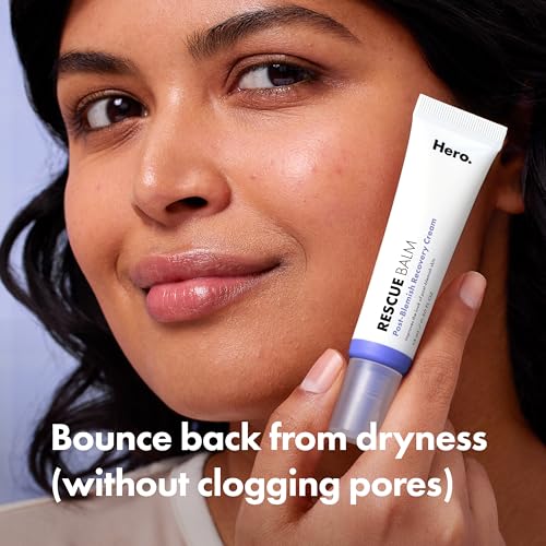 Hero Cosmetics Rescue Balm (New Formula)-The Post-Blemish Cream to Boost Hydration and Improve the Look of Post-Blemish Marks. Derm-Tested. New Formula. Won¡¯t Clog Pores. 15mL