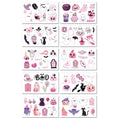 Halloween Temporary Tattoos 83 Designs Pink Stickers