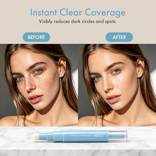 Dual-Effect Concealer Pen & Foundation - 24HR Long-Lasting Coverage