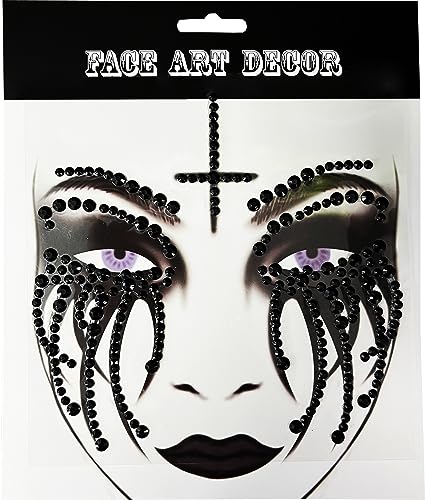 Day of the Dead Face Jewels Stickers - 2-Pack Skull Gems