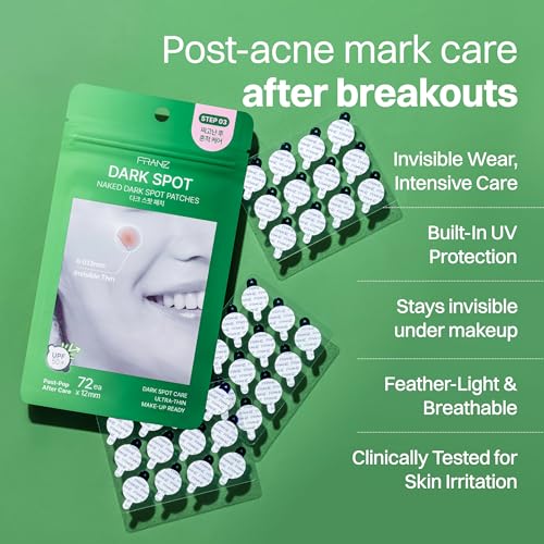 FRANZ Invisible Post-Acne Mark Patches, 72 Count | UPF 50+